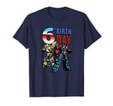 Transformers 6th Birthday Optimus Prime And Bumblebee Poster T-Shirt