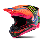 Alpinestars S-M10 Deegan ECE06 Crosshjälm Orange Fluo Lila Rosa""