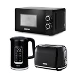 GEEPAS 1.7L Digital Electric Kettle 2 Slice Bread Toaster & Microwave Combo Set