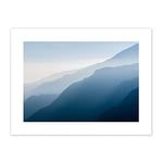 Misty Mountain Dawn Canvas Wall Art Print