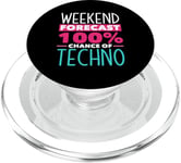 Weekend Forecast 100% Chance Of Techno Lover PopSockets PopGrip for MagSafe