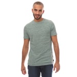 Superdry Mens Vintage Logo Embossed T-Shirt in Green material_cotton - Size Medium