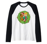 Christmas Scooby Doo Shaggy Wreath Hats Scarves Raglan Baseball Tee