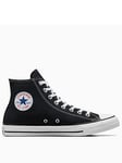 Converse Unisex Hi Top Trainers - Black, Black, Size 5.5, Women