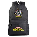 Qwhone Anime My Hero Academia Sac à Dos, Femme Et Homme Loisir Hero Academia Sac à Dos Ordinateur Portable Ecole Voyage Rucksack,Black 1