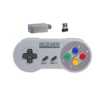 Coloré Manettes De Jeu Sans Fil 2.4ghz, Pour La Console Snes Super Nintendo Classic Mini, Accessoires À Distance