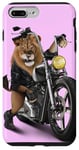 Coque pour iPhone 7 Plus/8 Plus Lion Riding Classic Chopper Moto