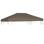 vidaXL Paviljongtak 310 g/m² 3x3 m taupe Taupe