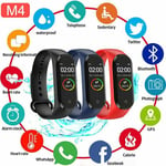 M4 Smart Watch Bluetooth Heart Rate Blood Pressure Fits Fitbit Fitness Tracker