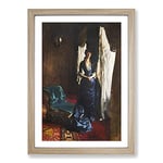 Big Box Art Madame Paul Escudier by John Singer Sargent Framed Wall Art Picture Print Ready to Hang, Oak A2 (62 x 45 cm)