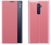 Flip Fodral Slim - Xiaomi Redmi Note 8 PRO Rosa (time-view)