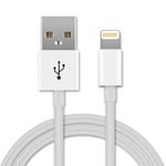 Câble Lightning 8 Pin de 1m pour Apple iPod Touch 7 / nano 7 Gen. - A1446 / Touch 5 Gen. - A1421 / A1509 (Lightning Dock) transfert de données et ch