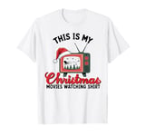 This Is My Christmas Movies Watching Holiday TV Vintage T-Shirt