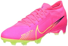 NIKE Men's Zoom Vapor 15 Pro Fg Soccer Shoe, Pink Blast Volt Gridiron, 11 UK