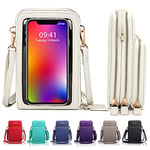 Goopai Women Large Touch Screen Crossbody Phone Purse cellphone Bag with 2 straps