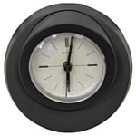 REILA Horloge de Bureau Boule, Noir Mat, 7 x 13 x 13 cm