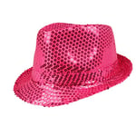 Boland - Chapeau à paillettes, unisexe, tenue disco, accessoire, carnaval, costume, fête déguisée, fête à thème