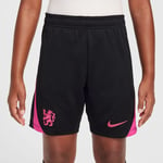 Chelsea Treningsshorts Dri-fit Strike 3. - Sort/rosa Barn - Nike, størrelse XS: 122-128 cm