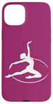 Coque pour iPhone 15 Plus Gymnaste rythmique dans un cerceau pour fan de gymnastique rythmique