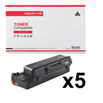 TONER 3345VDNI 3345 VDNI 106R03620 Noir x 5 Compatible pour XEROX-NOPAN-INK Phaser 3330, Phaser 3330dni, Phaser 3330Vdni, WorkCentre 3335dni, WorkCentre 3335dnim, WorkCentre 3335Vdni, WorkCentre 3345dni, WorkCentre 3345dnim, WorkCentre 3345Vdni, Wor