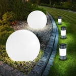 Boule lumineuse solaire jardin plug-in lumières solaire led décoration de jardin boule solaire pour l'extérieur, IP44 batterie piquet support balcon,