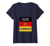 Womens Made In Germany Origin Homeland V-Neck T-Shirt