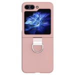 Galaxy Z Flip 6 Skal Skin Touch Ringhållare Rosa