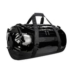 Tatonka Barrel 85L - Waterproof Travel Bag with Backpack Function, Large Opening, Padded Base and Lockable Zip, Black, 85 litres, Durable Travel Bag with stowable Backpack Shoulder Straps