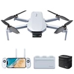 Potensic ATOM Combo 4K GPS Drone, 3-Axis Gimbal, 6KM Transmission <249g, 32-min per Battery, 3 Inteligente Batteries & Charging Hub, Visual Tracking/QuickShots/RTH, Camera Drone for Adult & Beginner