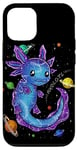 iPhone 14 Galaxy Axolotl Funny Goth Space purple blue Japan Girl Woman Case