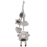 roba Lot de 5 Jouets Sensoriels à Suspendre "Lil Cuties" pour Portique Bébé Poussette ou Arche de jeux - Gris