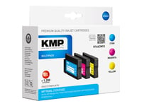 Kmp Multipack H166cmyx - 3-Pack - Høy Ytelse - Gul, Cyan, Magenta - Kompatibel - Blekkpatron (Alternativ For: Hp 953Xl, Hp F6u16ae, Hp F6u17ae, Hp F6u18ae) - For Hp Officejet Pro 77Xx, 82Xx, 87Xx