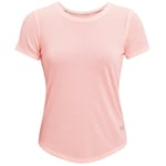 t-shirts Femme, Under Armour Streaker Run Short Sleeve, Rose