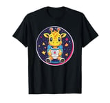 Adorable Giraffe In Space Adventure T-Shirt