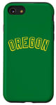 Coque pour iPhone SE (2020) / 7 / 8 Logo rétro Oregon Throwback – Jaune Oregon pour hommes, femmes, enfants