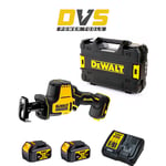 Dewalt DCS369M2 18V XR Brushless Compact Reciprocating Saw 2x 4Ah Batteries