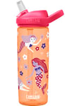 CAMELBAK Eddy+ Kids Everyday Water Bottle - Strong Drop Proof Design - BPA Free - Leak-proof - Dishwasher Safe - 600ml, Retro Floral Mermaid