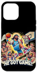 Coque pour iPhone 12 Pro Max Ballin with the Messiah Rejoignez la communauté Jesus Basketball