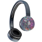 Music Sound | Casque Bluetooth Fantasy | Casque Bluetooth Supra-auriculaire - Bandeau Extensible - Commandes sur Les Coussinets – Autonomie 20h - Recharge 2h - Portée 10 MT. - Fantaisie Pailettes