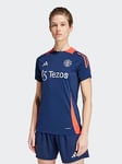 adidas Manchester United 24/25 Womens Training Jersey -navy, Navy, Size L, Women