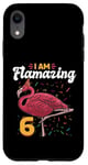 Coque pour iPhone XR Flamant rose 6e anniversaire – I am Flamazing 6 Years