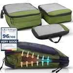 Compression Packing Cubes for Backpack and Suitcase - Safe space with Compression Cubes - Travel and Cruise Essentials - Compression Packing Cubes for Suitcases - Packing Cubes Compression Set