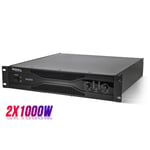 Amplificateur sono 2 x 1000W rack 19" XLR/RCA/Jack 6.35mm - Ibiza Sound SA2000