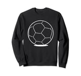 Soccer Ball Sketch Football Pitch Sweatshirt