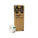 Scotch® magic™ tape, laget med plantebaserte materialer, 19 mm x 33 m, 9 ruller/pakke