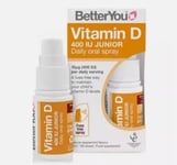 BetterYou Junior Vitamin D Spray 400iu Child’s Daily Fuss Free Oral Spray 15ml