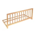 Barrière de Lit Nidalys Bois Naturel 120 CM Norme BS - Sécurité pour Bébé