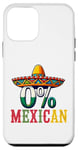 Coque pour iPhone 12 mini 0% Mexicain Cinco De Mayo Fiesta Sombrero Funny Party