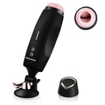 AUCUNE GOLIATE Adonis masturbateur vibrant auto-chauffant rechargeable - sextoý pour homme avec «Air Bag» sensations ultimes ventouse