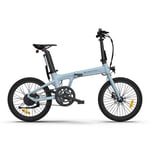 Vélo électrique pliant ADO Air 20 - Moteur 250W Batterie 36V9.6Ah Assisté Autonomie 100KM Freins à Disque Hydrauliques - Bleu - Neuf